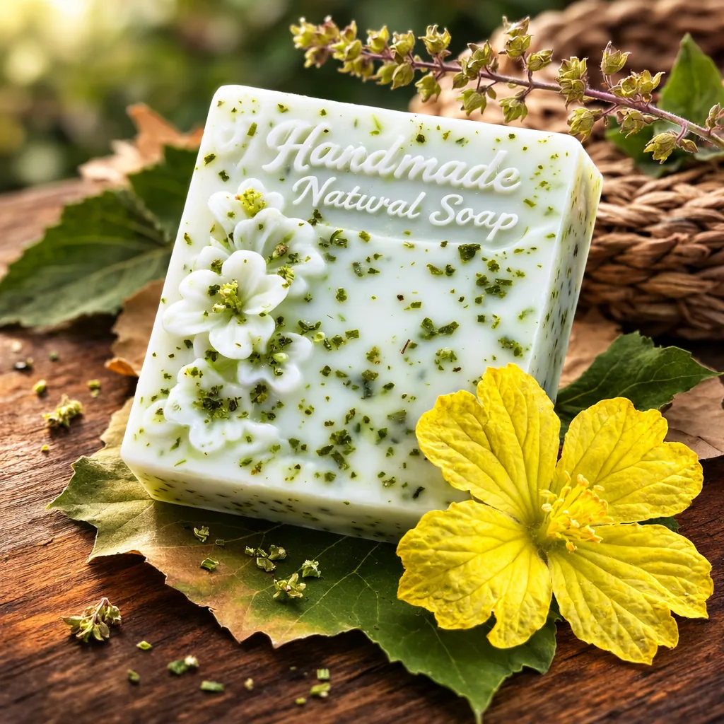Neem Tulsi handmade soap, goat milk base