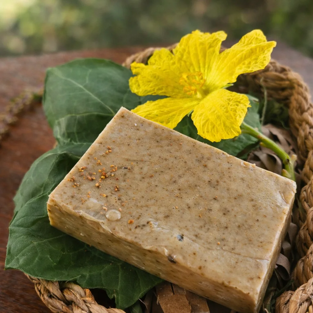 Pomegranate handmade soap, goat milk base